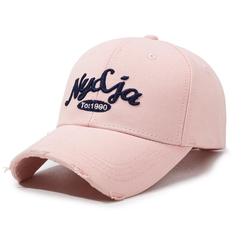 Spring And Autumn Hardtop Versatile Baseball Cap Men'S And Women'S Embroidered Alphabet Sun Cap Outdoor Casual Cap Tide