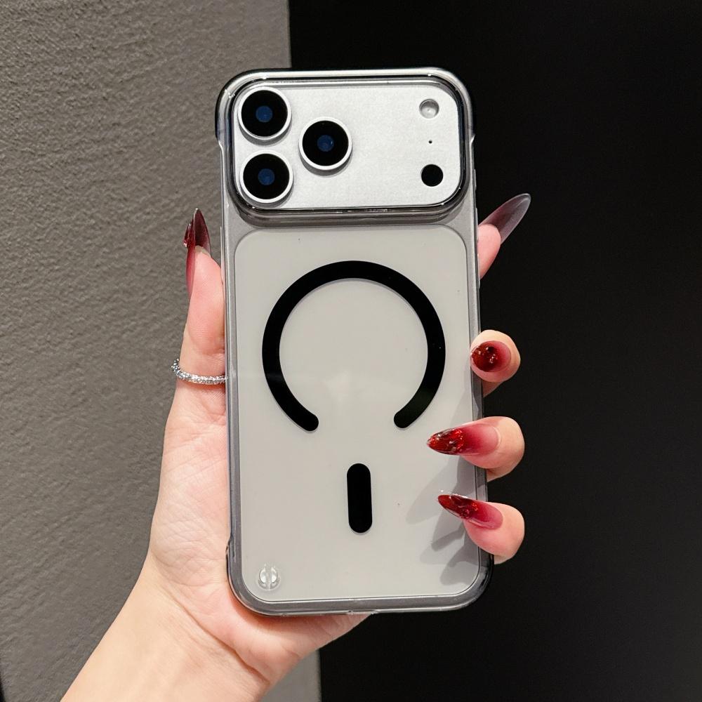 Оригинальный прозрачный магнитный чехол без рамки для iPhone 17 Air 16 15 14 Plus 13 12 11 Pro Max 17 Pro Для зарядки Magsafe