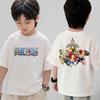 2026 Anime One Piece Roleplaying Tshirt Short Sleeved Top Casual Loose Breathable Tshirt Gift for Boys and Girls