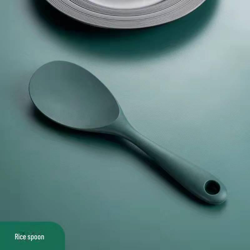 Кухонный набор из термостойкого силикона: Лопатка с антипригарным покрытием, большая и маленькая ложка, дуршлаг для супа — пищевые, безопасны для кастрюль