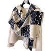 Checkered Double-Sided Thermal Scarf, Women'S Air Conditioner Shawl, And Neck Scarf