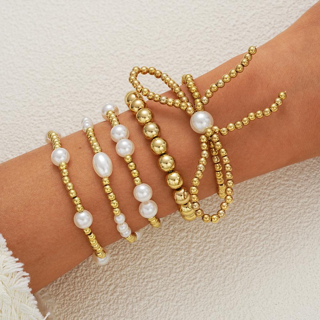 Beaded Bracelets for Women Stackable Bracelet Gold Bracelet Stack Delicate Stackable Gold Bracelets for Women