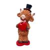 Фигурка из смолы "Шотландская корова", Орнамент, Поделка, Новинка, Настольное украшение для полки в помещении, Офиса, Обеденного стола, Центральный элемент стола