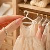 20pcs 65mm Size Miniature Wire Hangers Small Size Doll Dress Hangers  Garment Organizer