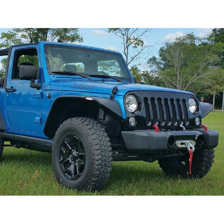 Задымленные 6-светодиодные белые боковые габаритные огни на крыло для Jeep Wrangler TJ JK и JL