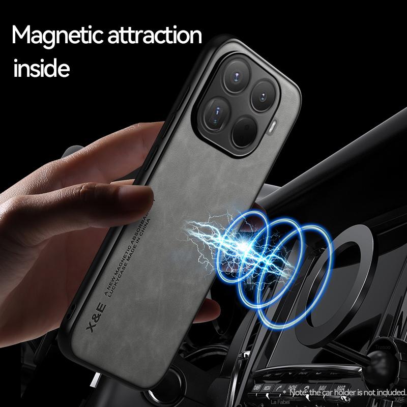 Магнитный кожаный чехол для Xiaomi 15T Pro Xiaomi15TPro 5G Ударопрочный силиконовый мягкий чехол-обложка