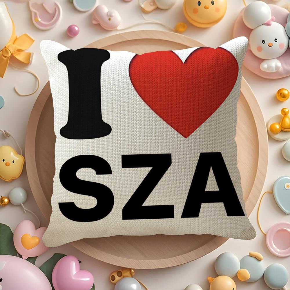 Американская певица Звезда S-Sza Наволочка Натуральный Лен Органическая Ткань Двусторонний Принт Диван Домашний Декор Подарок Наволочка