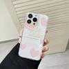 Розовый чехол-сердечко для iPhone 15 14 13 Pro max Чехол для Samsung 11 12 X XS XR 7 8 Plus Чехол Funda Coque Бампер Оболочка