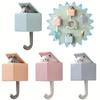 8 Styles Creative Cat Hook Cute Bedroom Door Hangers Hooks Bathroom Hanger Key Umbrella Towel Hook Cap Coat Rack Wall Decoration