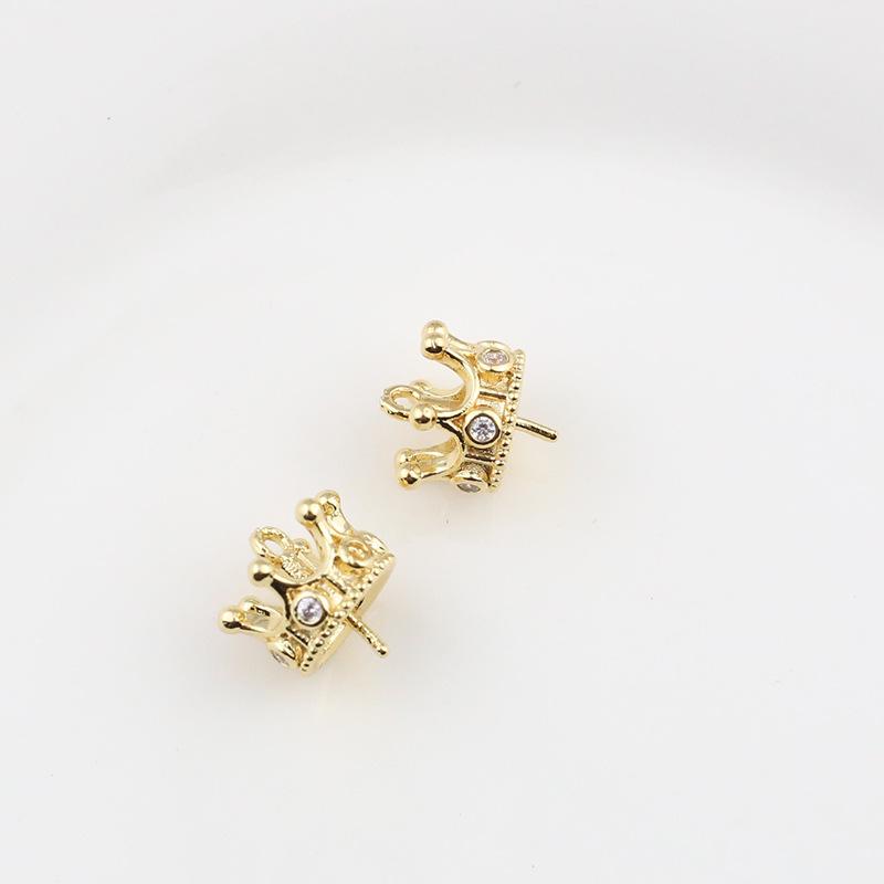 Серьги в форме крыла русалочьего хвоста с 18-каратным медным цирконием и жемчужной подвеской