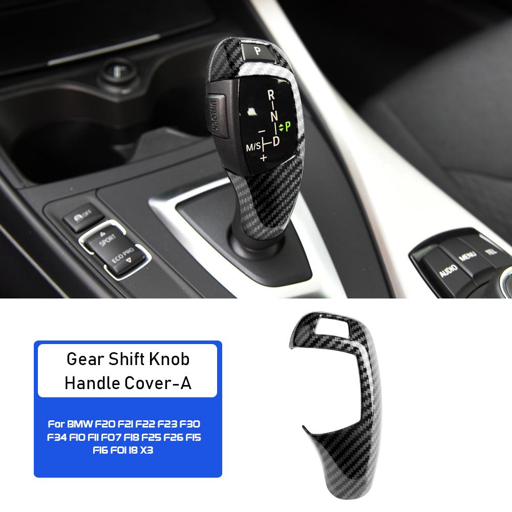 Carbon Fiber Style Gear Shift Collar for F20 F21 F22 F23 F30 F34 F10 F11 F07 F18 F25 F26 F15 F16 F01