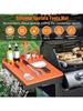 Silicone Grill Mat Compatible with Blackstone, Silicone Griddle Tools Mat with Drip Pad, Spatula Mat for Outdoor Grill Kitchen C