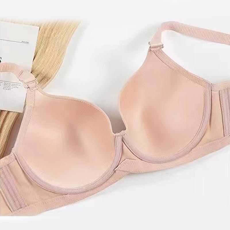 Бесшовное нижнее белье с регулируемой поддержкой верхней части, антипровисающий бюстгальтер, женский удобный однотонный тонкий бюстгальтер