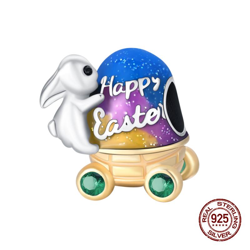 100% стерлингового серебра 925 пробы с изображением кофейного кота, кролика, медведя, пингвина, бусины, подходят для 925 оригинальных браслетов, сделай сам, подарок на день рождения, ювелирные изделия