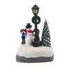 Christmas LED Lighted House Tabletop Centerpieces Village Scene Decoration Gift Resin House Small Ornaments Christmas Gifts