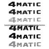 Наклейка Mercedes 4MATIC - Модифицированный логотип полного привода для задней части и боковых сторон.