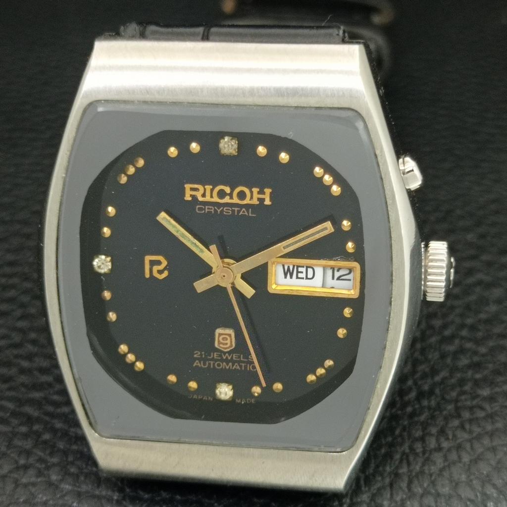 ВИНТАЖНЫЕ ЯПОНСКИЕ МУЖСКИЕ ЧАСЫ RICOH R31 АВТОМАТИЧЕСКИЕ ОРИГИНАЛЬНЫЙ ЦИФЕРБЛАТ a707989-1