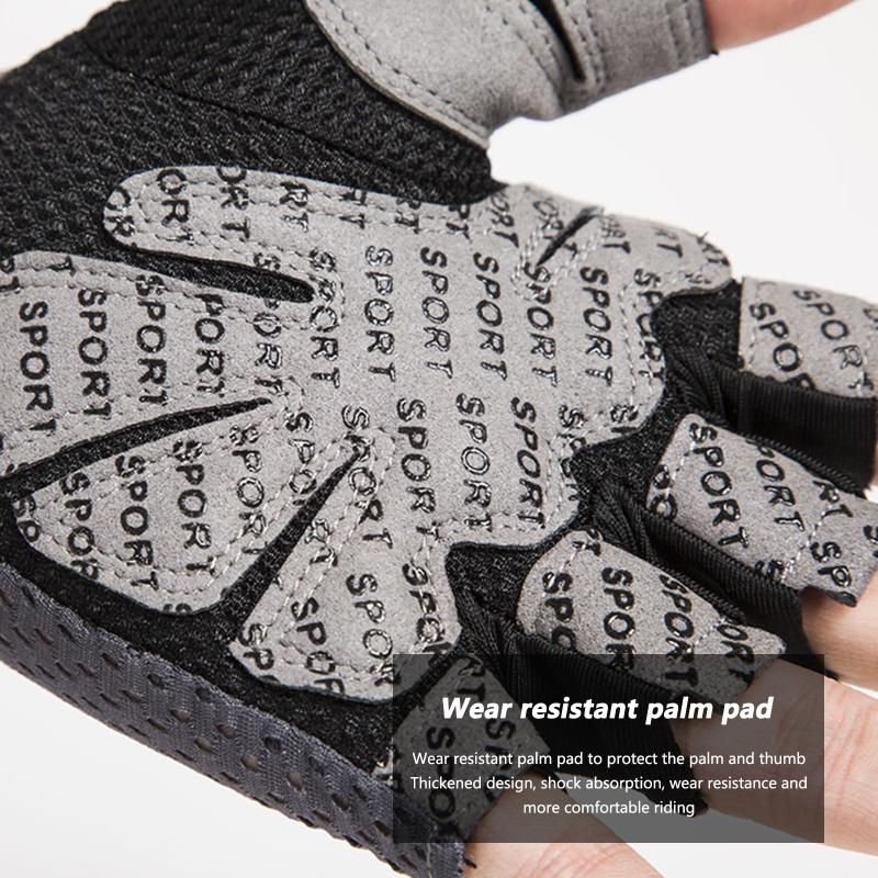 1 пара спортивных тренировочных перчаток для мужчин и женщин, нескользящие износостойкие мотоциклетные перчатки без пальцев для
