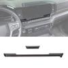 Black Wood Interior Steering Center Console Cover Trim For Chevy Silverado +