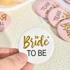 6pcs Bride Team Badges Bride Buttons Pins Wedding Party Shower Decorations Bridesmaid Button Pin Set Bride To Be Gifts Accessory