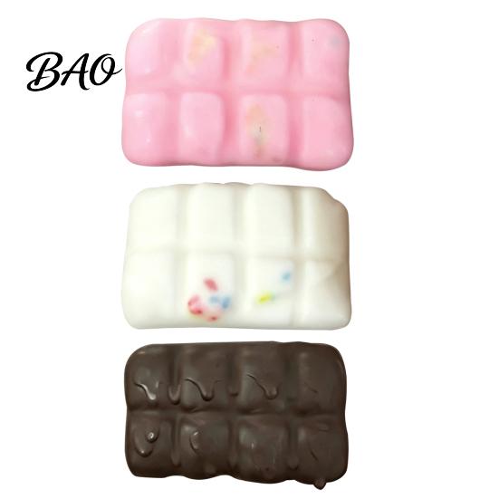 Stress Reduction Gadget Crispy Chocolate Squeeze Toy, Wax Cracking Relief Slow Classroom Calming Toys Rising Fidget Toy with Crackable Texture, Party