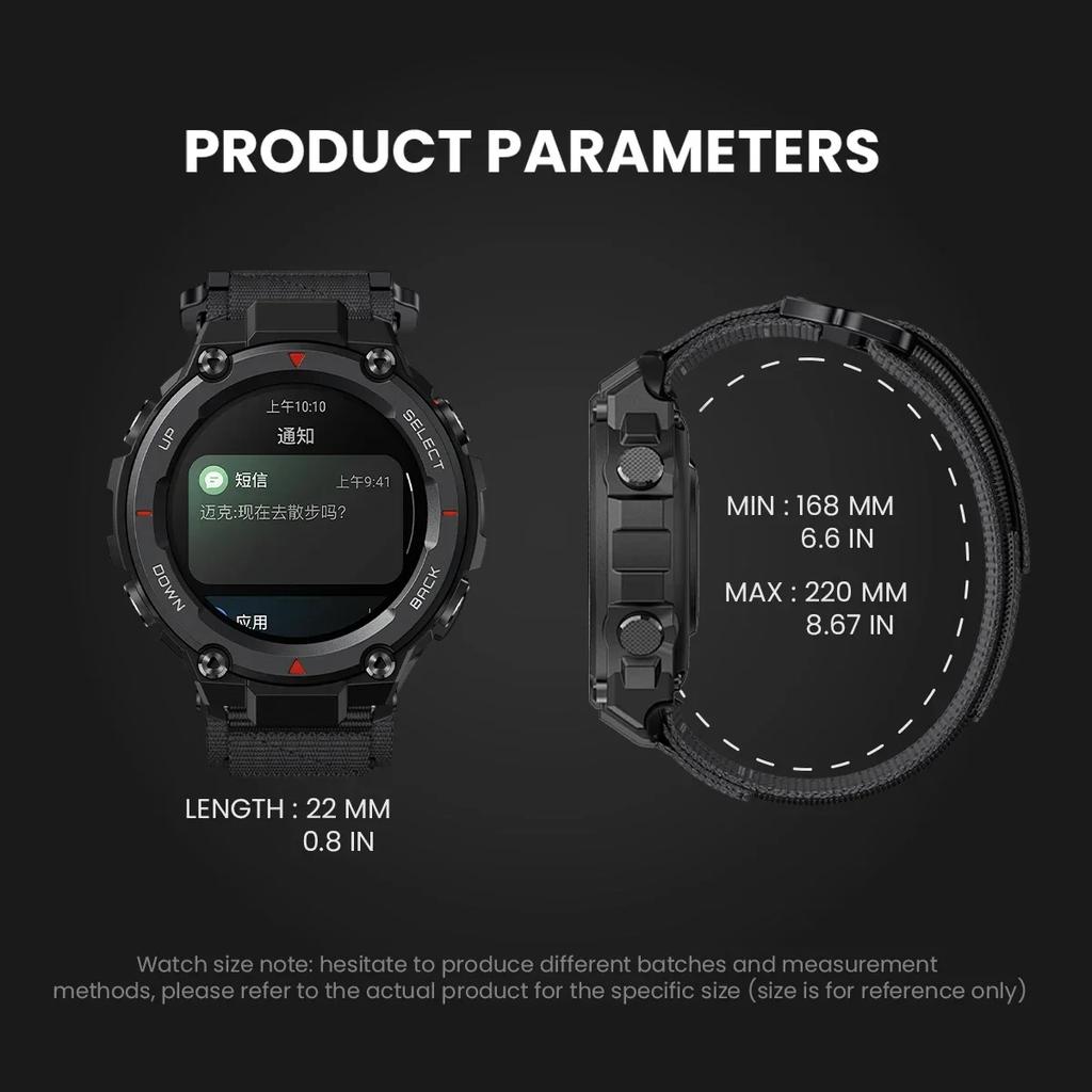 Нейлоновый ремешок для Amazfit T-rex 3 2 Ultra, ремешок для часов Huami Amazfit Trex Pro T Rex, спортивный ремешок, аксессуары для браслета для умных часов