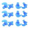 6 Pairs Silicone Swimming Diving Spiral Ear Plugs Professional Adult Dust Proof Earplugs(Blue )