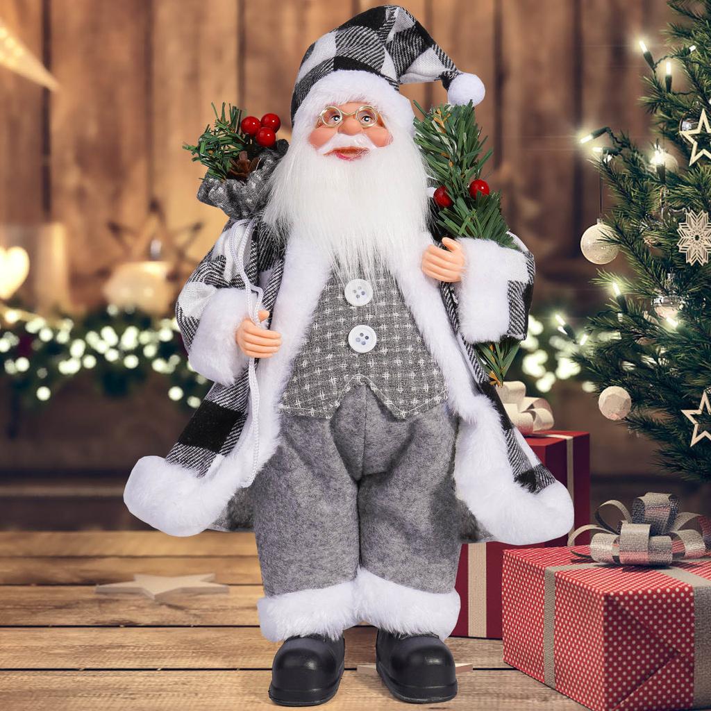 Xmas Decor for Home Navidad Party Ornaments Christmas Ornaments Santa Claus Doll with Gift Bags