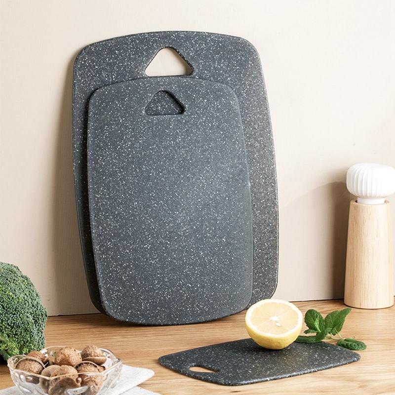 3шт/комплект пластиковая разделочная доска удобная ручка разделочные доски двухсторонние нескользящие сортированные разделочные доски кухонные наборы инструментов