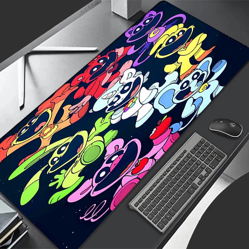 Smiling Critters1 Theme Premium Non-slip Mouse Pad with Stitched Edges,Durable Rubber Material,for Desktop & Gaming Great Gifts
