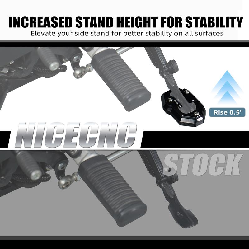 For Harley Sportster S RH1250S 2021-2024 Kickstand Side Stand Extender Pad RH 1250 S RH1250 S RH 1250S 2021 2022 2023 2024