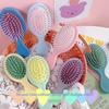Portable Mini Cute Heart Massage Air Bag Comb for Girls and Children