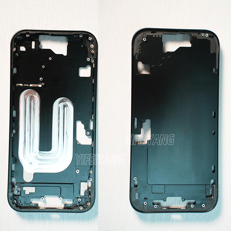 Back housing For iphone 16-16plus-16Pro Max Battery Back Cover Rear Door Middle Chassis Frame + SIM Tray Side Key Parts