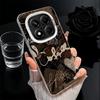 Черный Кофе Модный Стиль Мягкий Чехол для Телефона для Samsung Galaxy S24 S25 FE S26 Edge S23 Ultra S22 Plus S21 + Ударопрочная Задняя Крышка