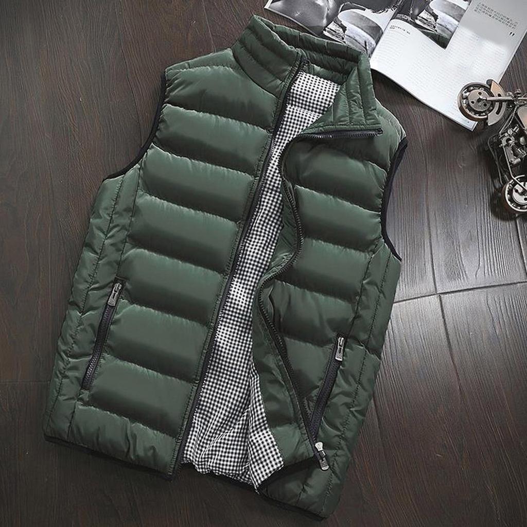 Мужское осенне-зимнее пальто, хлопковый жилет с подкладкой, теплый толстый жилет с капюшоном, топы, куртка