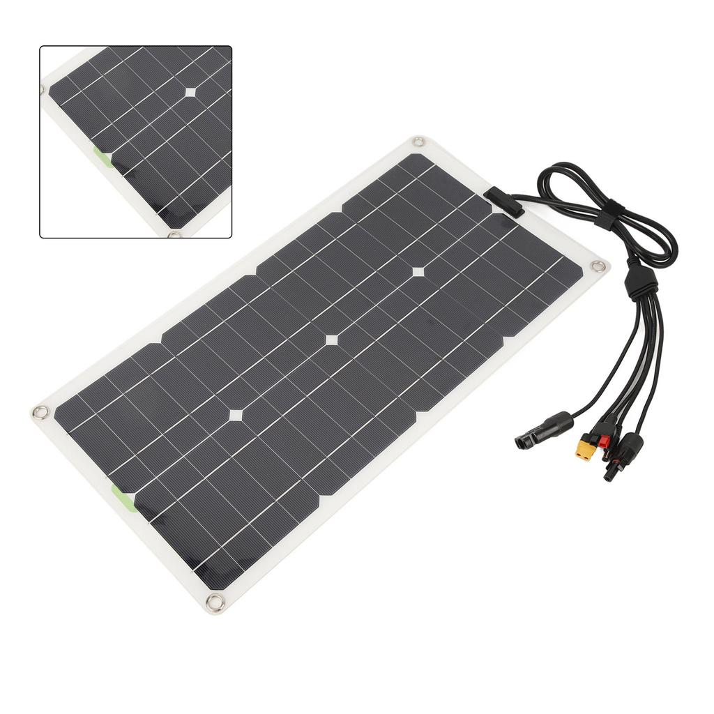 Solar Panel with Controller Monocrystalline 250W Dual USB Port Charging 12V 24V 48V High Conversion