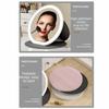 3 Color LED LED Makeup Mirror Round Mirror Portable Vanity Mirror  Office Use