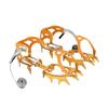 BRS Aluminum Alloy Ultralight Snow Crampons with Ice Grippers for Climbing 14-Tooth (Golden)
