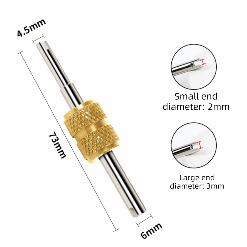 Dual Use Tire Valve Core Stems Remover Portable Valve Core Wrench Universal