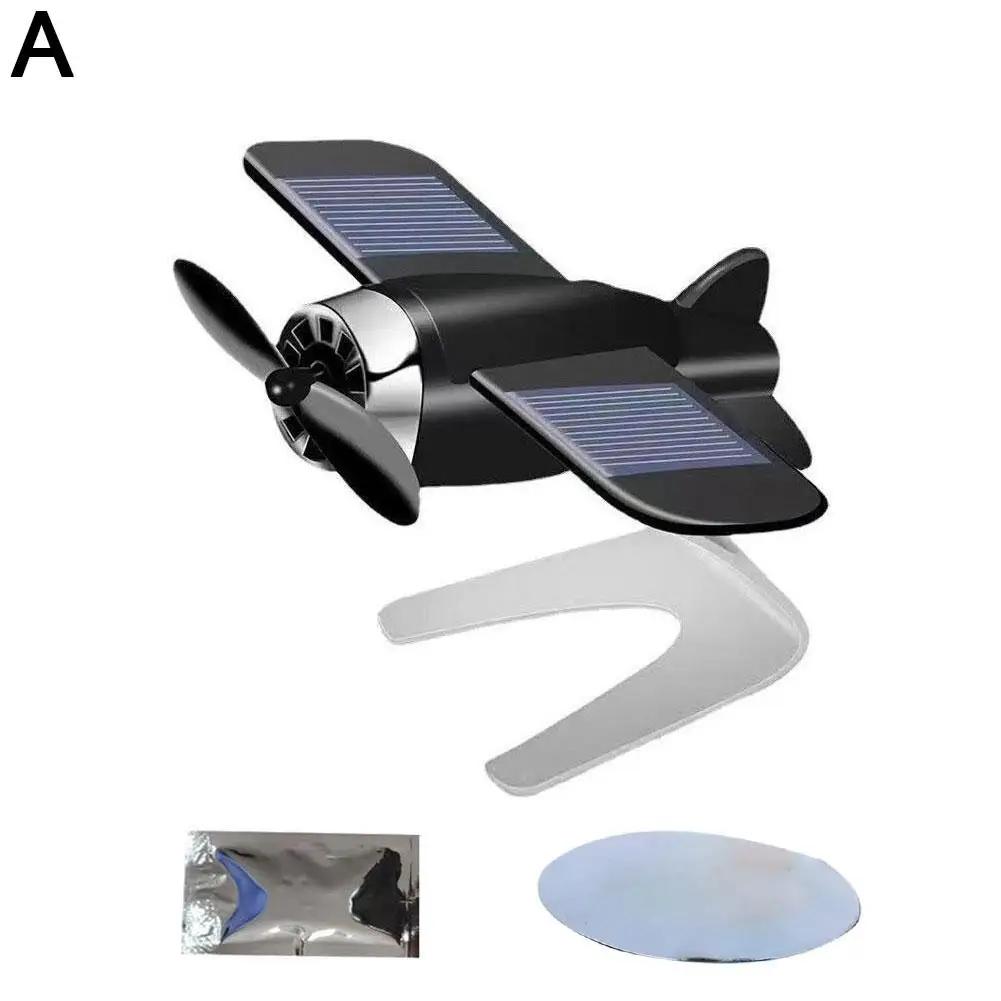 Автомобильный освежитель воздуха Индивидуализация Модель самолета на солнечных батареях Для центральной консоли автомобиля Украшение автомобильного интерьера Аксессуары W5K8