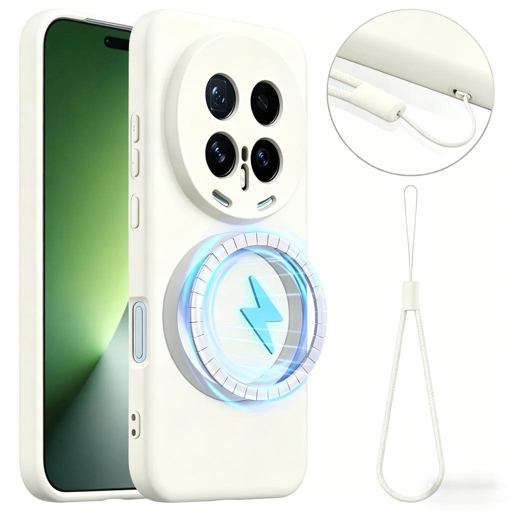 Чехол-накладка из жидкого силикона с ощущением кожи для Magic 8/7/6 Pro Lite Honor 600/500/400 Pro Lite Smart X9D X9B X9C X8B X8C Магнитная крышка