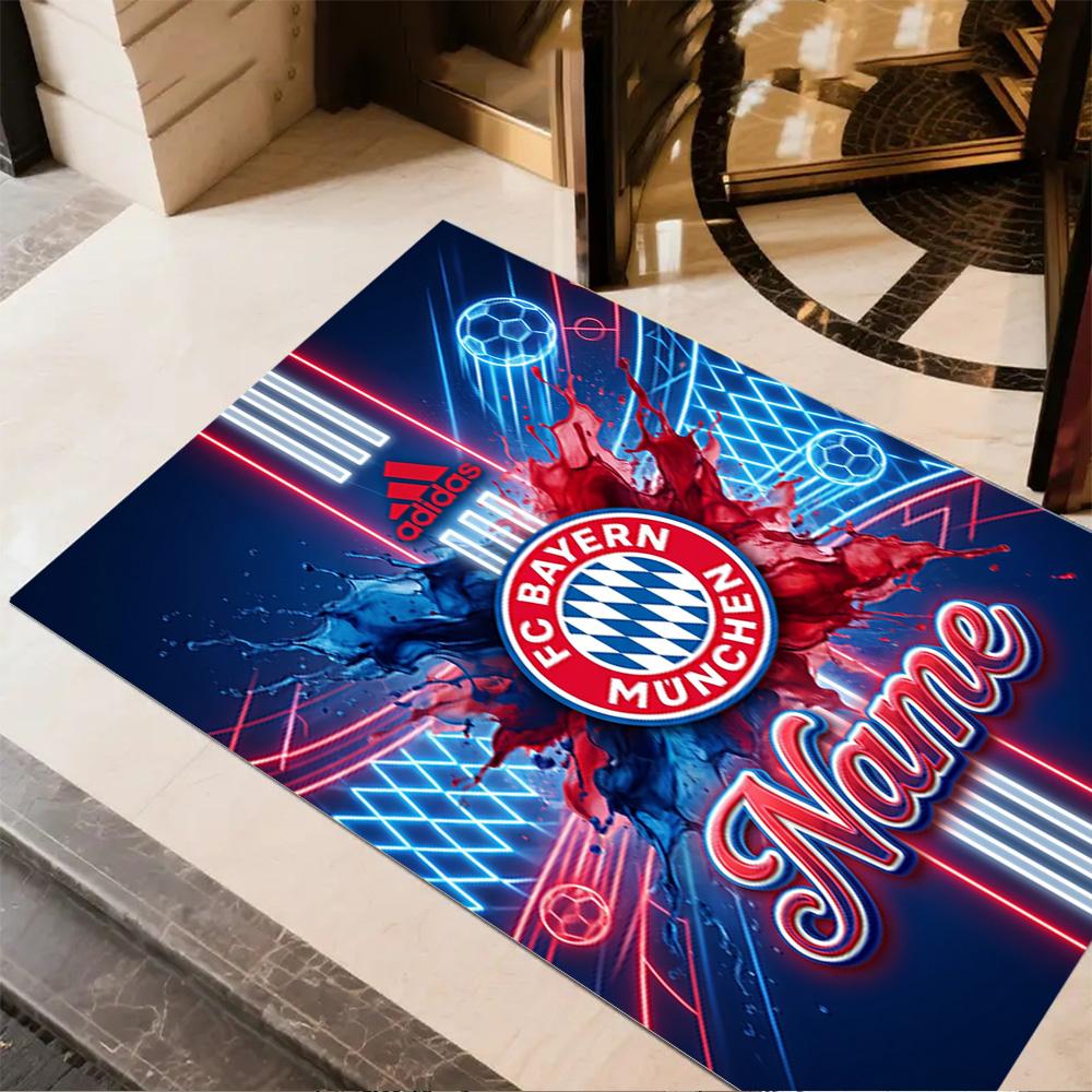 Bayern Munich Soccer Fan Art Floor Rug Office Rug Suitable for Dining Room Dormitory Outdoor Foyer Antislip Carpet Anime Office Decor
