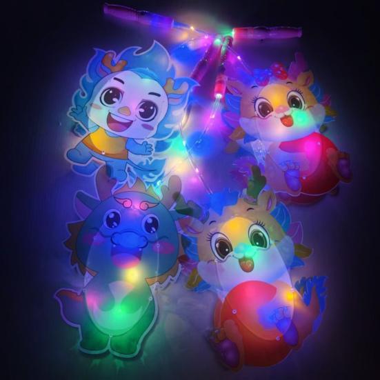 2 шт., китайские драконы, ПВХ фонари, новогодние креативные подарочные фонарики для девочек, вечеринки, фестивали