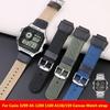 Для Casio 3299 Ae-1200 1100 A158/159 Механизм холст Ремешок для часов Зрачок на открытом воздухе Погружение Нейлоновый ремешок для часов Черный армейский зеленый хаки синий