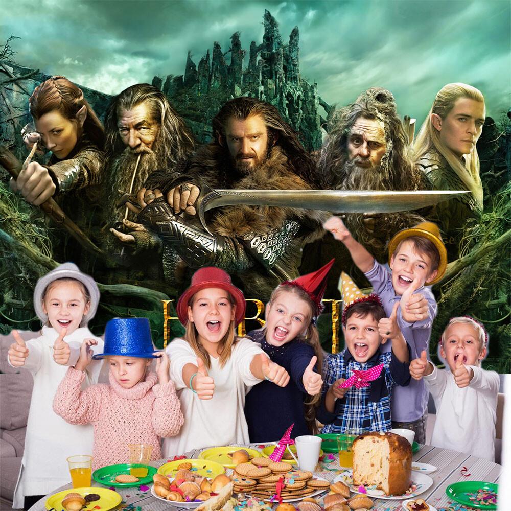 134. The Hobbit Party Supplies Birthday Decorations Backdrop Banner Background 7x5ft