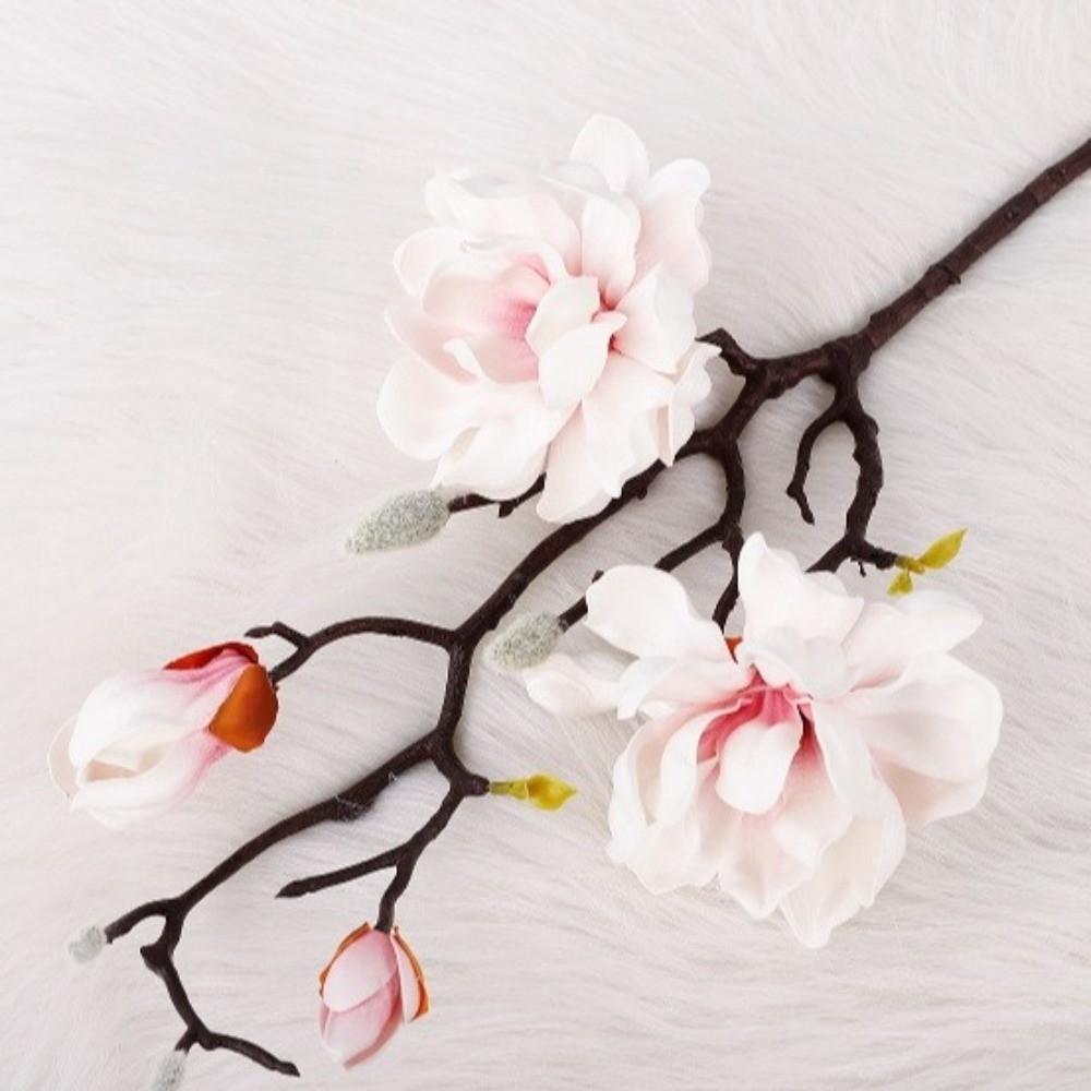 Real Touch Artificial Magnolia Flower Realistic Artificial Orchid Flowers  Home Living Room Decor