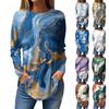 Tee Shirts For Women Fall Casual Long Sleeve Shirts Sweatshirt Vintage Graphic Printing Top Pullover