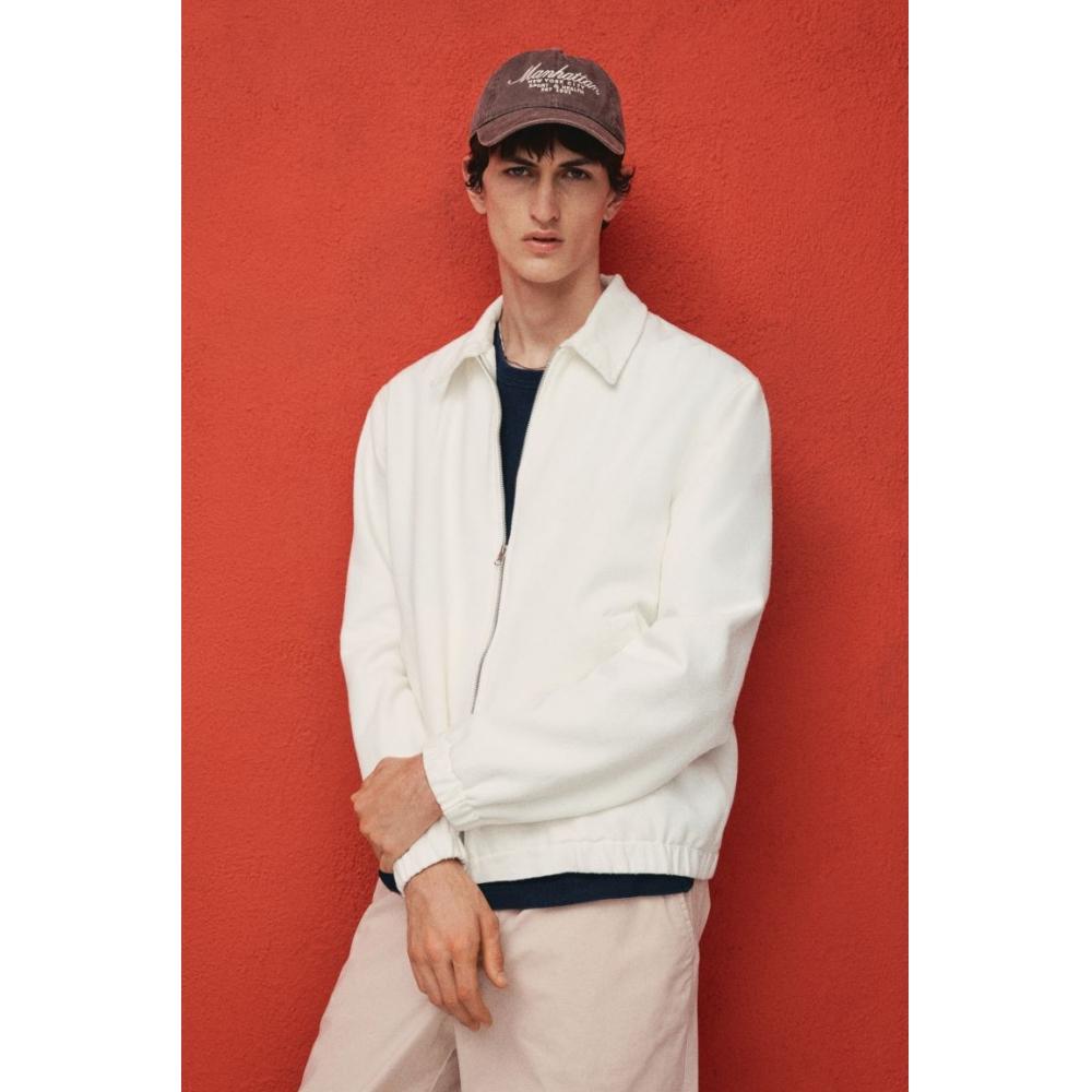 H M Regular Fit deniM Jacket wHite