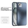 ABEEL For iPhone 15 Magnetic Case TPU PC Cooling Matte Phone Back Cover with Lens Film
