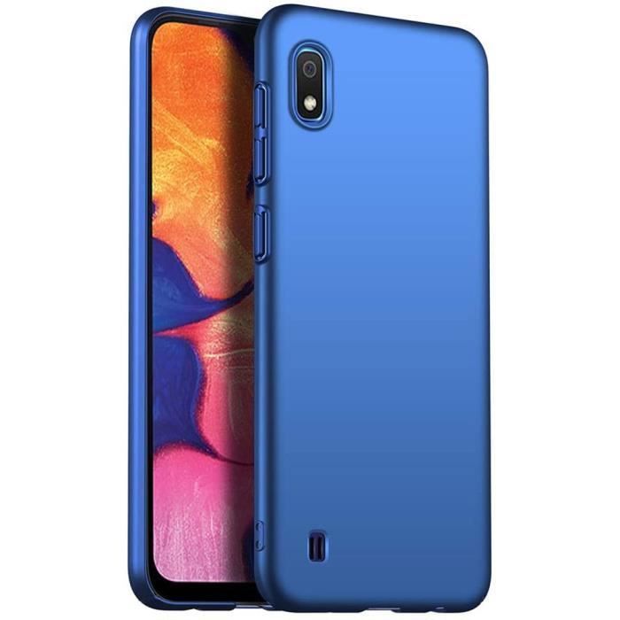 Coque de Protection - PROSHOP - Samsung Galaxy A10 - Souple - Bleu - 2 Verres Trempés